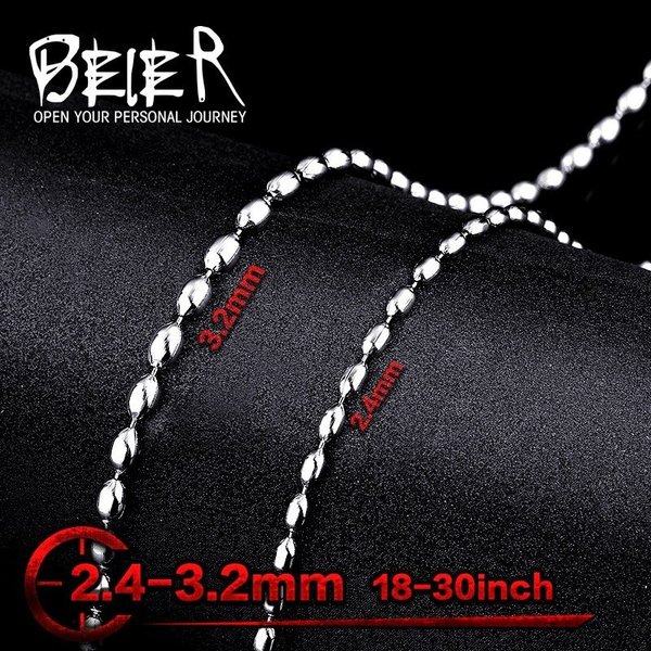 【クーポン利用で3480円】 ネックレス メンズ 男性 レディース 女性 ファッション チェーン ユニセックス スタイル ライス 格安 ご飯 シンプル 大人 ト...