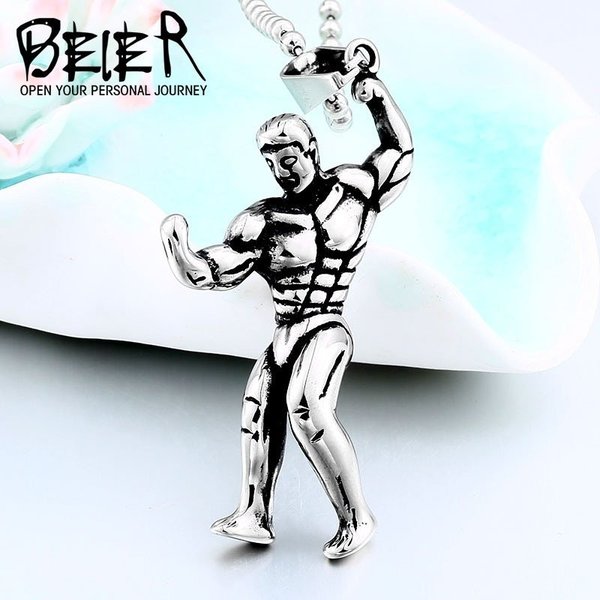 【クーポン利用で4570円】 ネックレス ペンダント メンズ 男性 サージカル ステンレス 316L シルバー/ゴールド ヒッピー チェーン ジム ヒップ ホップ フィットネス 屈強 シルバー ゴールド 動機 ジュエリー おしゃれ ごつい かっこいい