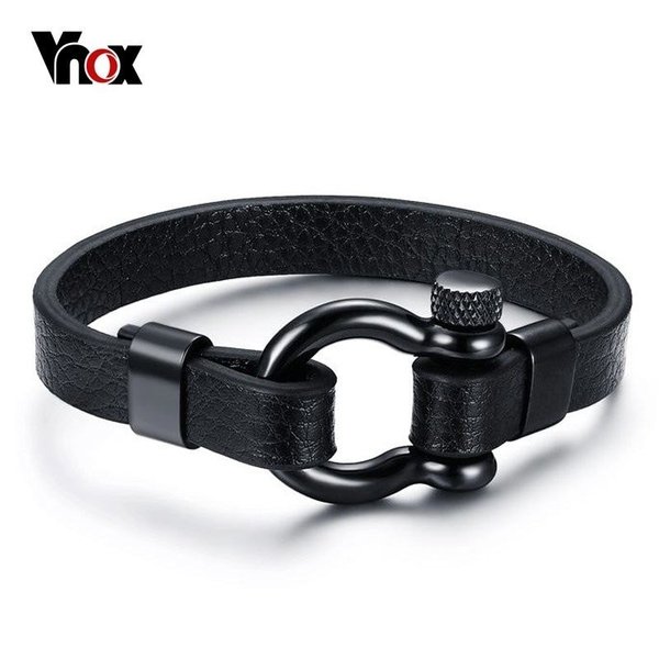 【送料無料】 バングル ブレスレット ステンレス レザー ボタン デザイン ユニーク ブラック スクリュー リアル シンプル 大人 トレンド おしゃれ かわいい...