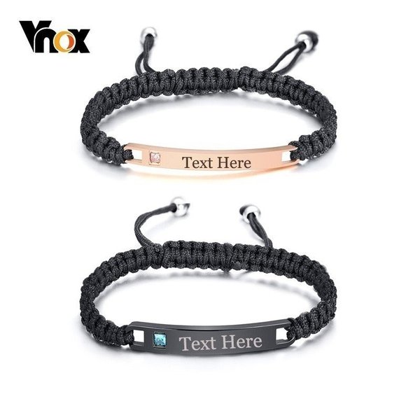 【クーポン利用で5350円】 ブレスレット 無料名入れ刻印 ステンレス カスタム カップル プレゼント ネ..