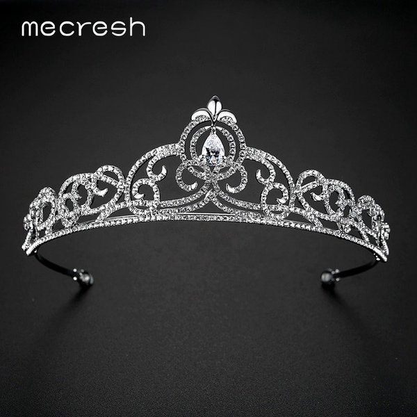 【クーポン利用で5930円】 ヘアアクセ ロマンチック ハート CZ クラウン 王冠 ティアラ チャーム クリア クリスタル 植物 ヘア ティアラハート 烏 透...