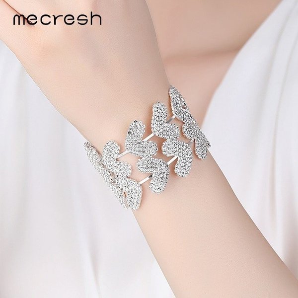 【送料無料】 ブレスレット バングル ハート クリスタル シルバー ブライダル シンプル 大人 トレンド おしゃれ かわいい レディース