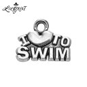 【送料無料】 ペンダント ブレスレット ネックレス I LOVE レース レディース Love スイム レター 刻印 チャーム フィット DIY スポーツ シリーズ ハンドメイド ジュエリー 所見