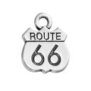 【クーポン利用で3360円】 ブレスレット メンズ レディース 20個セット アロイ ルート ROUTE 66 ロード サイン DIY チャーム ネックレス ジ...