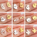 【クーポン利用で2890円】 ペンダント ピアス ブレスレット ネックレス クマ リス ステンレス 動物 アニマル 魚 レース メンズ レディース(4)