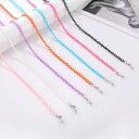 【送料無料】 ネックレス マルチカラー アクリル プラスチック レジン 樹脂 レース ストラップ レディース 女性 眼鏡 チェーン 70cm サングラス マスク 保有者 ハンギング アクセサリー 新しい