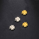 【送料無料】 ペンダント ブレスレット ネックレス シロツメクサ レース レディース 10pcs ラッキー 四つ葉 クローバー チャーム ジュエリー メイキング DIY アクセサリー クラフト(4)
