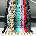 【クーポン利用で3490円】 メガネチェーン アクリル プラスチック レジン 樹脂 チェーン ロープ レディース 女性 ファッション 眼鏡 保有者 コード 読む...