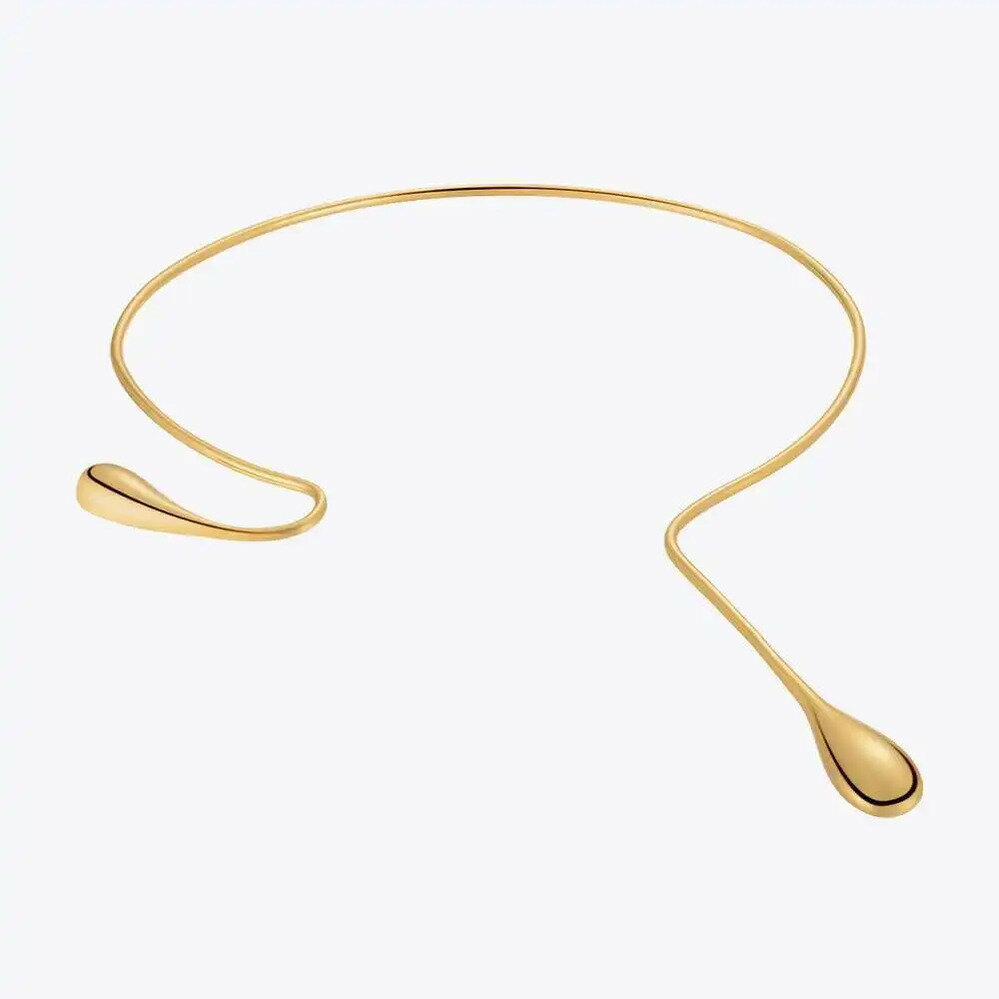 【送料無料】 チョーカー ネックレス ゴールド ドロップ レディース 水 新しい トレンド プロダクト カラー ファッション ジュエリー フリー 戻る P