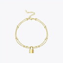 【送料無料】 アンクレット ステンレス ゴールド レディース OHO ロック カラー ビジュー ビーチ アクセサリー ファッション ジュエリー スチール A