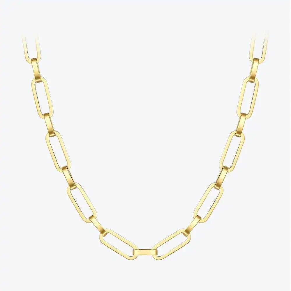 【送料無料】 チョーカー 指輪 リング ネックレス ステンレス ゴールド チェーン レディース パンク カラー リンク スチール ファッション ジュエリー 友達...