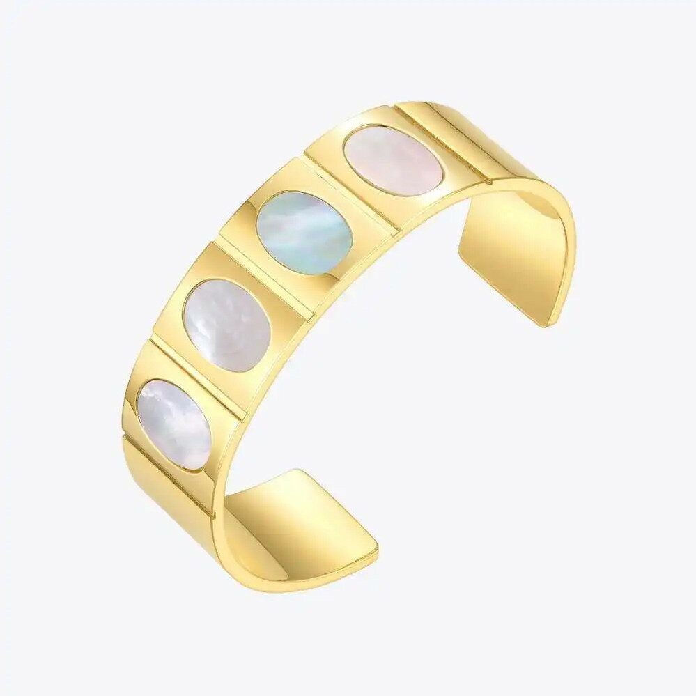 【クーポン利用で8960円】 ブレスレット ステンレス ゴールド シェル レディース ナチュラル 貝殻 アクセサリー スチール カラー ギフト ファッション ジュエリー(4)