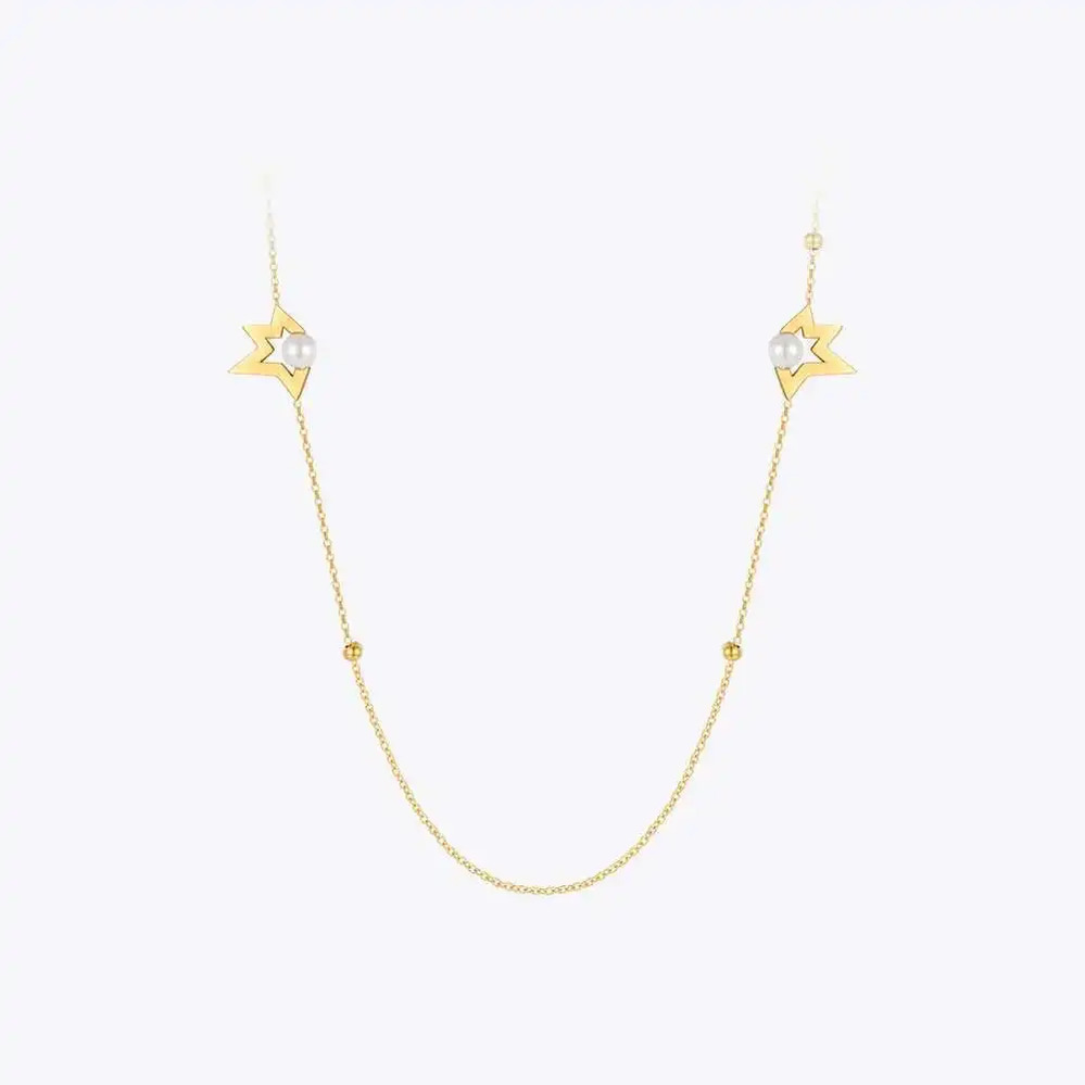 【送料無料】 チョーカー ネックレス ステンレス ゴールド 星 レディース スター カラー ファッション ジュエリー スチール 繊細 卒業 ギフト P