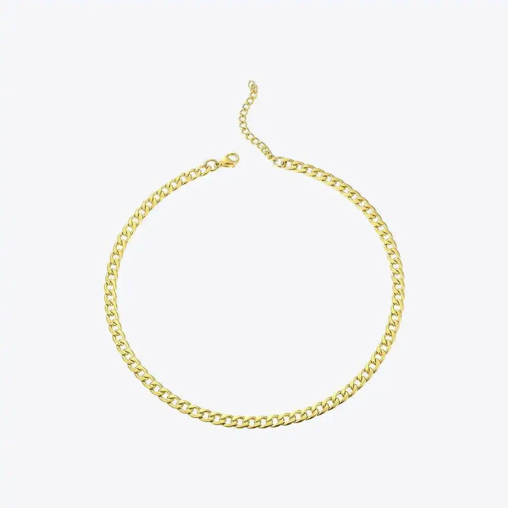 【送料無料】 チョーカー ネックレス ステンレス ゴールド チェーン リング レディース メンズ アクセサリー スチール リンク カラー ステートメント ジュエ...