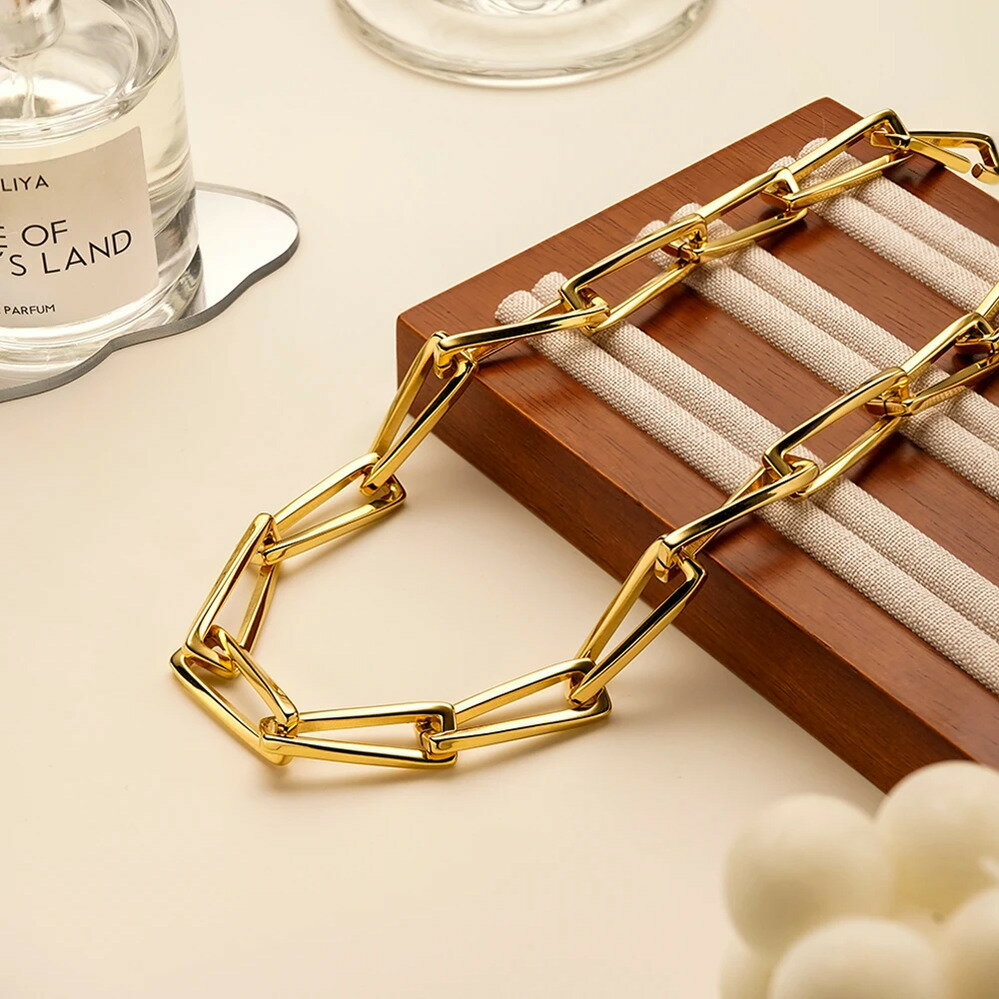 【クーポン利用で20050円】 ネックレス ステンレス ゴールド スクエア チェーン レディース メンズ パ..