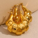 【クーポン利用で4680円】 ピアス ステンレス ゴールド フープ レディース トレンド スペシャル 財布 バッグ シェイプ プレート ライト 重さ