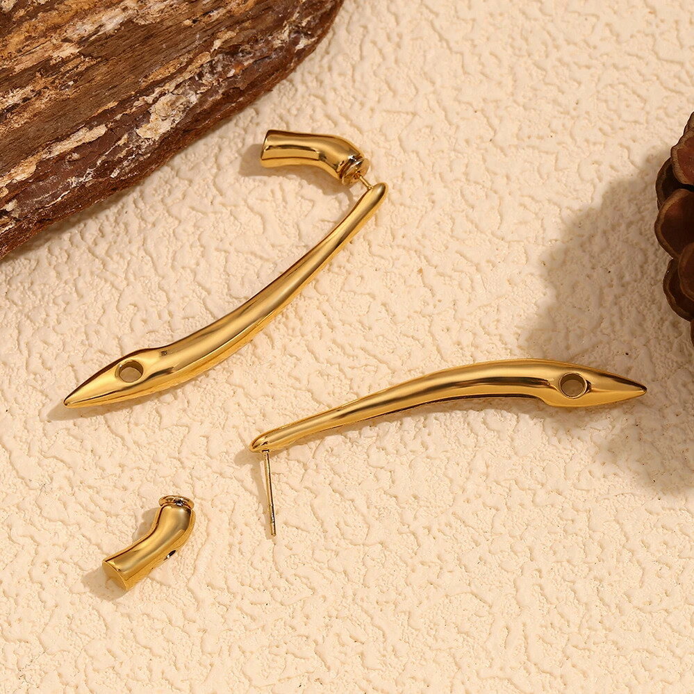 【クーポン利用で4740円】 ピアス ステンレス ゴールド レディース 誇張 ハイヒール 靴 シューズ くつ ..