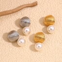 【送料無料】 ペンダント ピアス ステンレス パール レディース イミテーション ホット 空気 エアー バルーン 形 シェープ エレガント ファッション ジュエリー スチール 低刺激性
