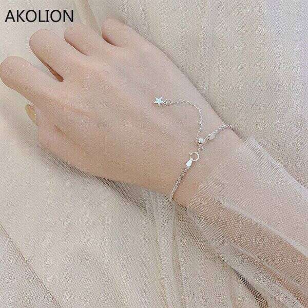 【送料無料】 ペア スタイル シルバー カラー シャイニー おしゃれ 大人 スター ブレスレット バングル スパークリング ウェーブ レディース バレンタイン