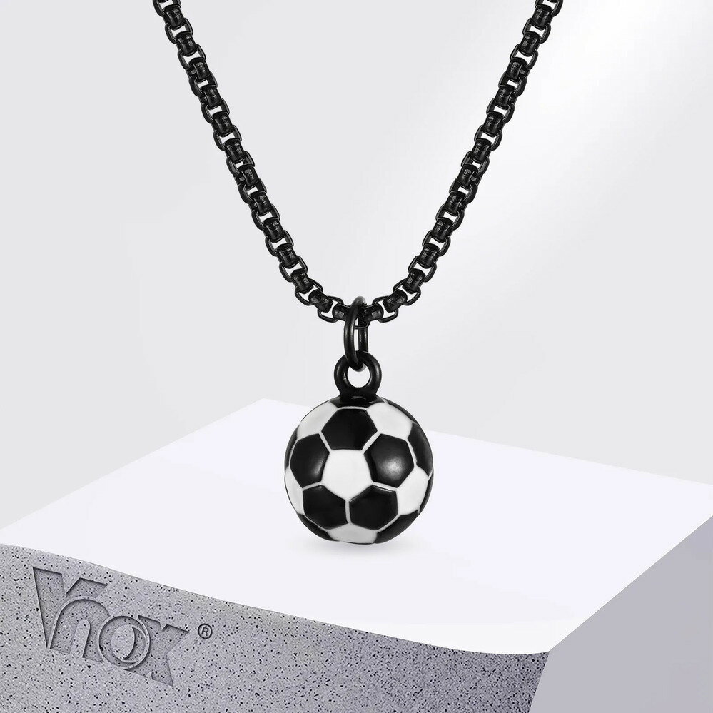 【クーポン利用で2790円】 ペンダント ネックレス フットボール ステンレス サッカー スダチ 3D メンズ..