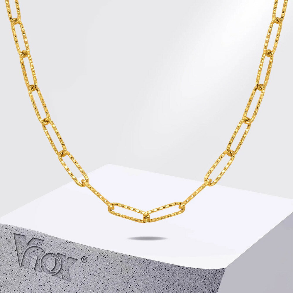 【送料無料】 チョーカー 指輪 リング ネックレス ステンレス ゴールド チェーン メタル レディース メンズ スパーク フェイス スチール 長方形 18K P...