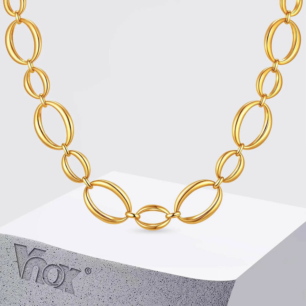 【送料無料】 チョーカー ネックレス ステンレス ゴールド チェーン レディース 幾何学 18K プレート スチール 防水 ミニマリスト 調整可能 ジュエリー ...