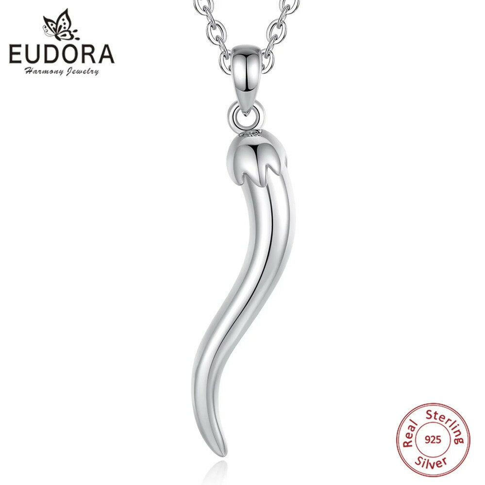 【送料無料】 チャーム ペンダント ネックレス イタリア シルバー リング レディース メンズ 925 スターリング ホーン 良い ラック コルニセロ お守り ファイン ジュエリー ギフト