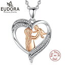 【クーポン利用で12980円】 ペンダント ネックレス クリスタル ゴールド シルバー ハート リング レディース 女性 925 スターリング マザー 赤 レッ...