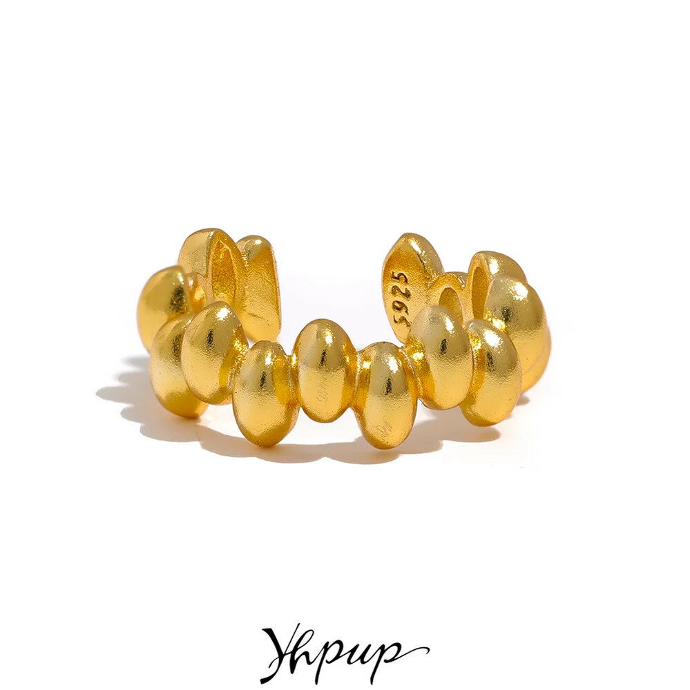 【送料無料】 チャーム ピアス ゴールド シルバー ポール リング レディース 1個 S925 スターリング 18k プレート ホールレス 耳 イヤー