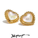 【送料無料】 ピアス ステンレス ハート パール LOVE レディース 絶妙 イミテーション デイリー スタッド 水 耐性 Love スチール ファッション ロマンチック ジュエリー