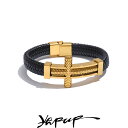 【送料無料】 バングル ブレスレット ステンレス ビンテージ クロス メタル メンズ 67mm スチール 幅 ハンドメイド 編組 防水 ジュエリー アクセサリー