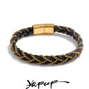 【クーポン利用で4760円】 バングル ブレスレット ステンレス レザー メタル レトロ メンズ トレンド スチール 編組 ハンドメイド ギフト お父さん ボー...