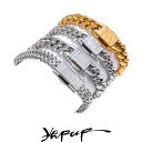 【クーポン利用で8070円】 バングル ブレスレット ステンレス キューバ チェーン メンズ ステートメント テクスチャ 316 新しい 厚い スチール PVD...