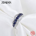 【クーポン利用で4420円】 指輪 リング シルバー レディース 女性 925 スター 星リング 幾何学 サファイア 結婚式 ウェディング ジュエリー 婚約 ギフト(4)