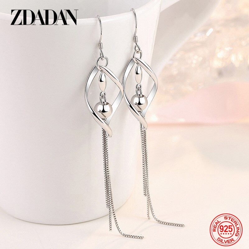 【送料無料】 ピアス シルバー ラウンド ドロップ ビーズ リング レディース 女性 925 スター 星リング タッセル ファッション ジュエリー パーティ ギ...