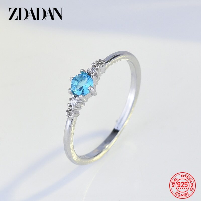 【送料無料】 指輪 リング シルバー レディース 女性 925 スター 星リング アクアマリン チャーム ジュエリー パーティ ギフト