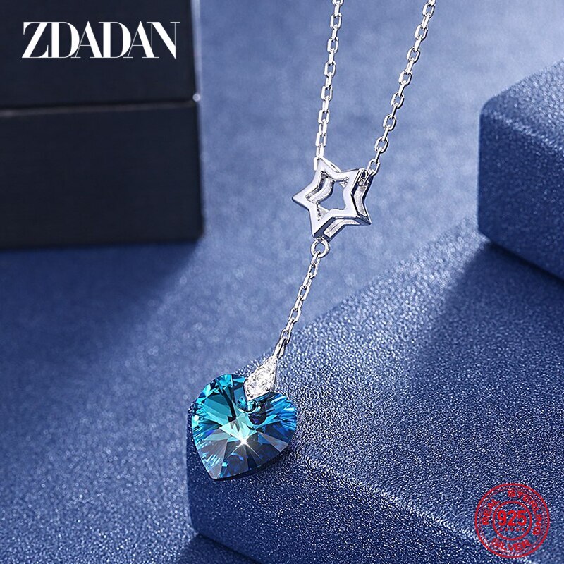 【送料無料】 ネックレス クリスタル シルバー ハート リング 星 レディース 女性 925 スターリング スター 結婚式 ウェディング ジュエリー ギフト