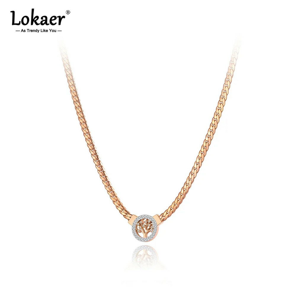 【送料無料】 チョーカー ペンダント ネックレス 動物 アニマル クリスタル ステンレス チェーン プラント 木の葉 リーフ 植物 レディース スチール CZ