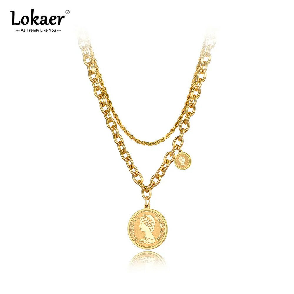 【クーポン利用で4670円】 チャーム ペンダント ネックレス ステンレス クイーン チェーン ボート レデ..