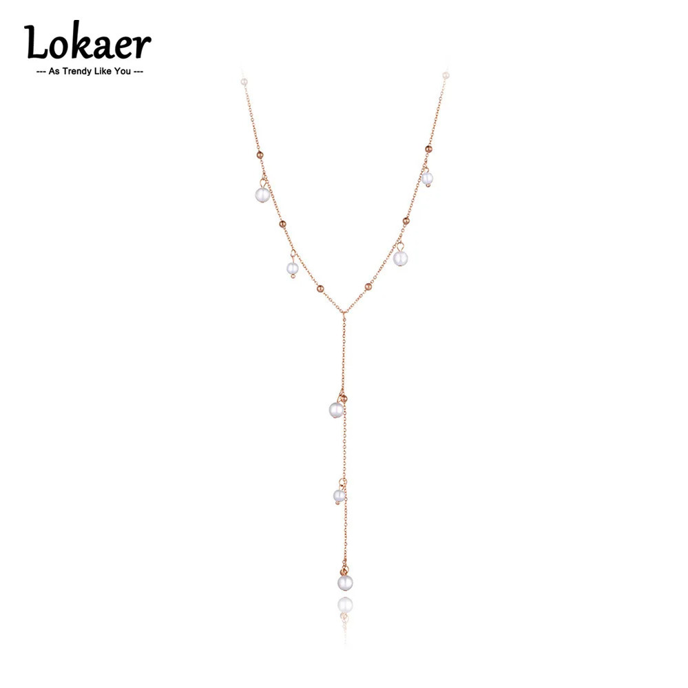 【送料無料】 チョーカー ペンダント ネックレス 白 ホワイト ステンレス チェーン チタン パール レディース ファッション ボヘミア スチール