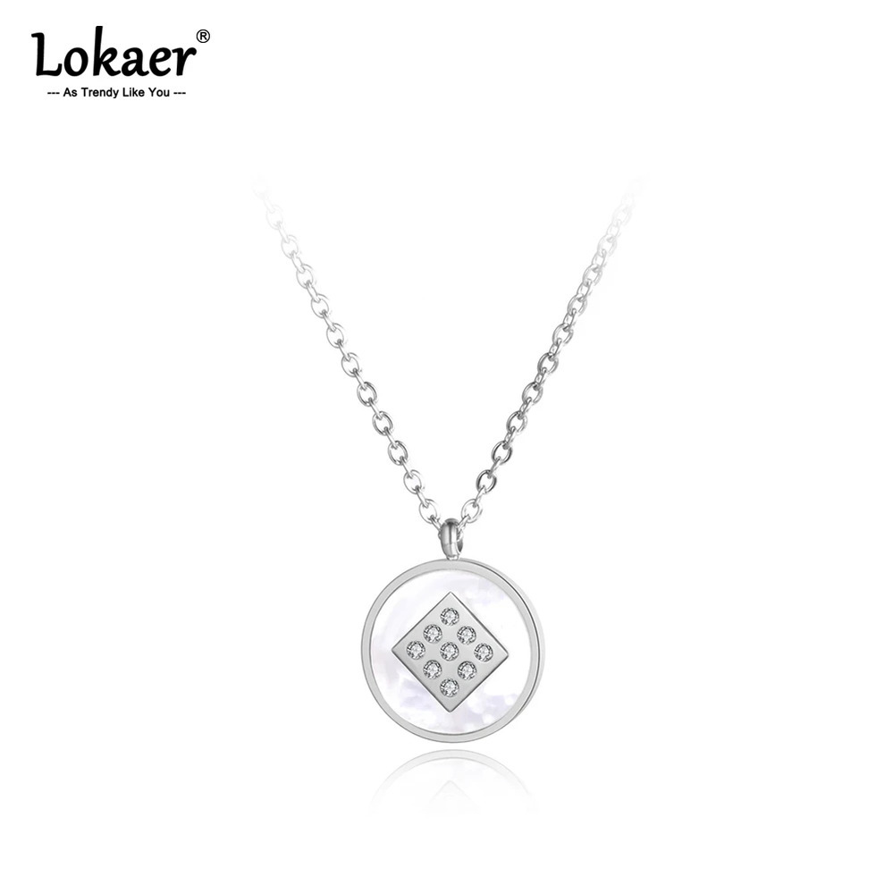 【送料無料】 チョーカー ペンダント ネックレス ラインストーン 白 ホワイト ステンレス サークル シェル レディース モザイク スチール 貝殻 N