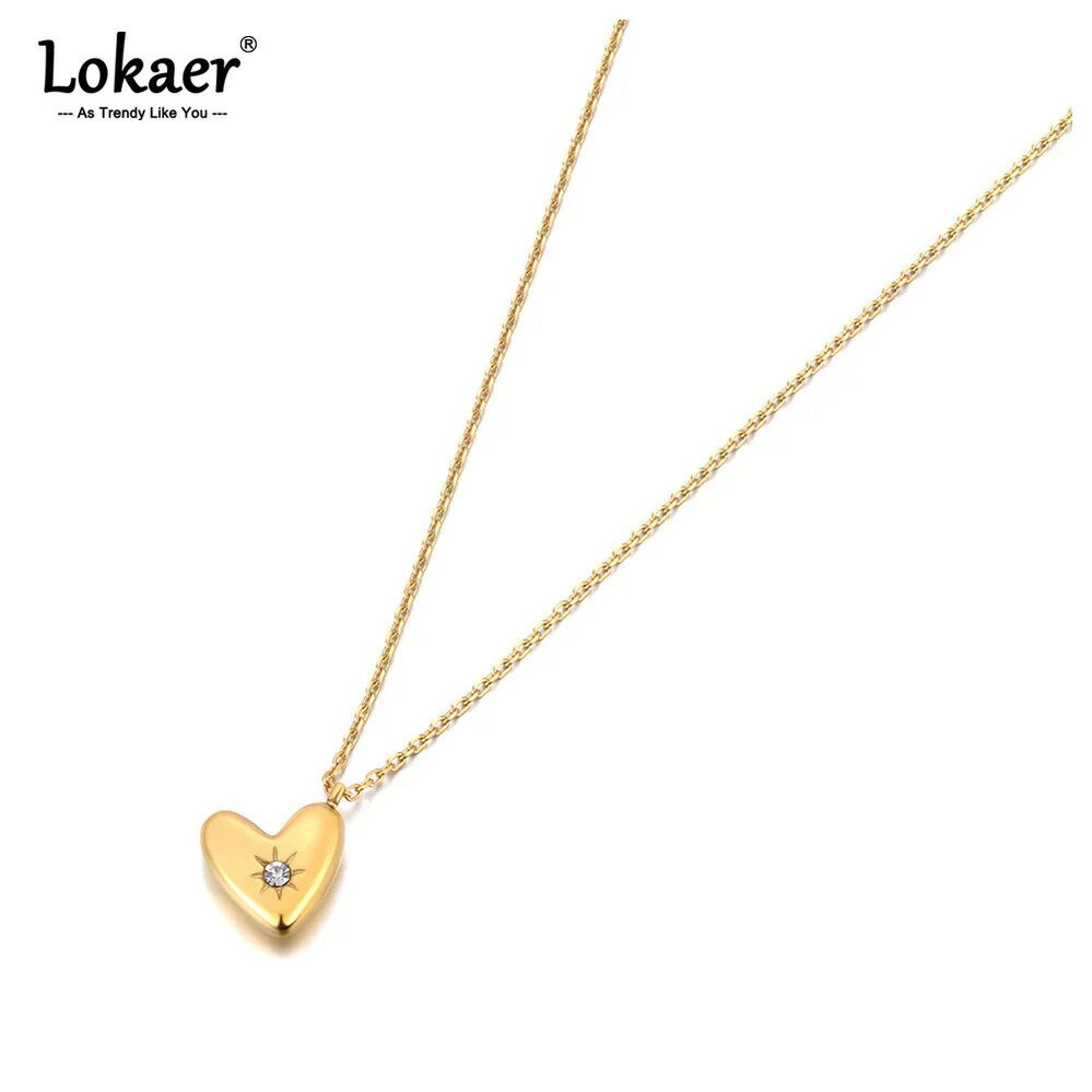 【送料無料】 チョーカー ペンダント ネックレス ステンレス ゴールド ハート レディース 316 スチール カラー ove ファッション フェスティバル パー...