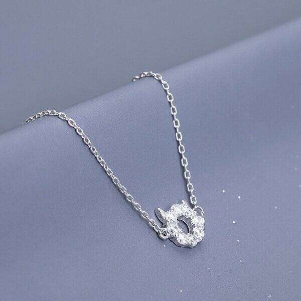 【送料無料】 シルバー カラー 可愛い 悪魔 ホルン おしゃれ 大人 ブレスレット クリア クリスタル