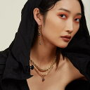 【送料無料】 ペンダント ネックレス 黒 ブラック ステンレス ゴールド パール 真珠 レディース 女性 トレンド ナチュラル 淡水 18k PVD プレート ...