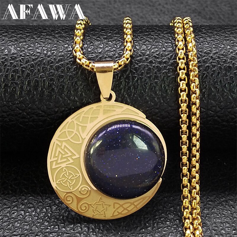 Other - 【送料無料】 】 ネックレス ハイキング ステンレス 星 スター チェーン リボン ノット レディース 女性 メンズ 男性 バイキング ケルト 結び目 トリケトラ 五芒星 スチール 魔女 ウィッチ 保護 プロテクション ジュエリー