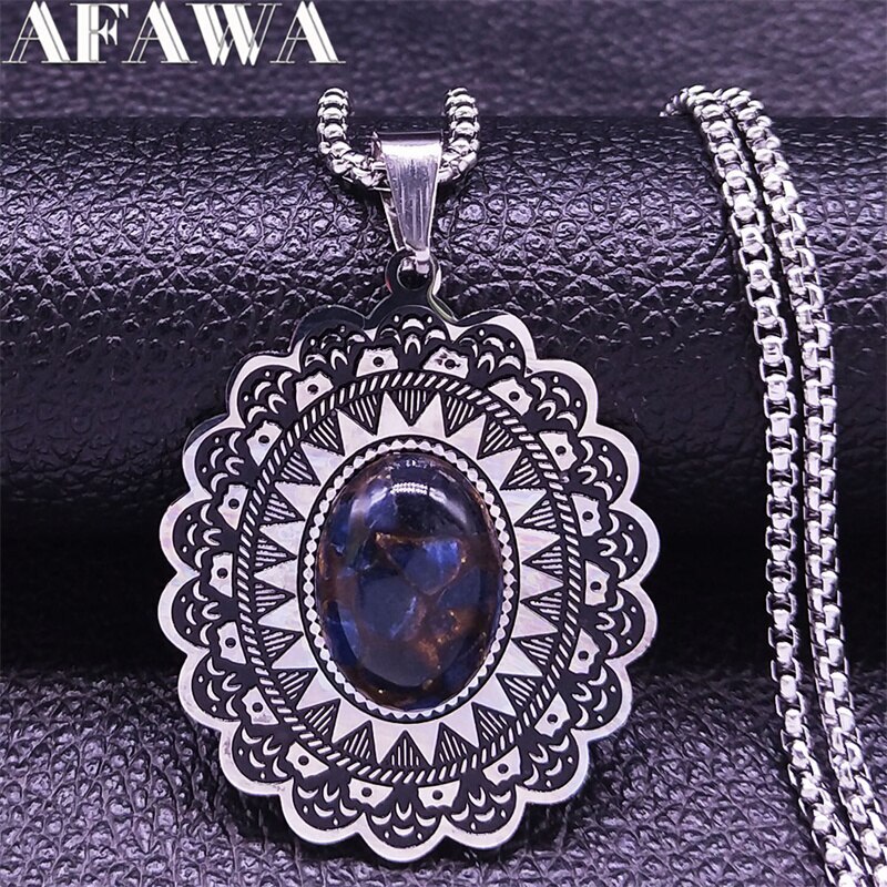 【クーポン利用で3770円】 ペンダント ネックレス 花 フラワー ステンレス ストーン レディース 女性 ..