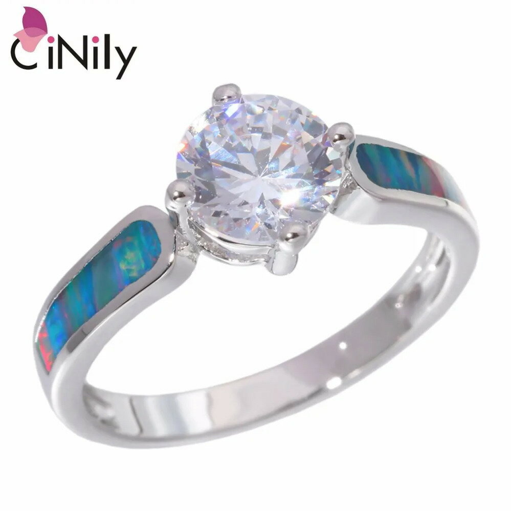【送料無料】 指輪 リング 白 ホワイト レインボー シルバー オバール ラウンド ストーン レディース 虹 ファイヤー ファイア 火 オパール プレート 形 シェープ ジュエリー 結婚式 ウェディング サイズ 69