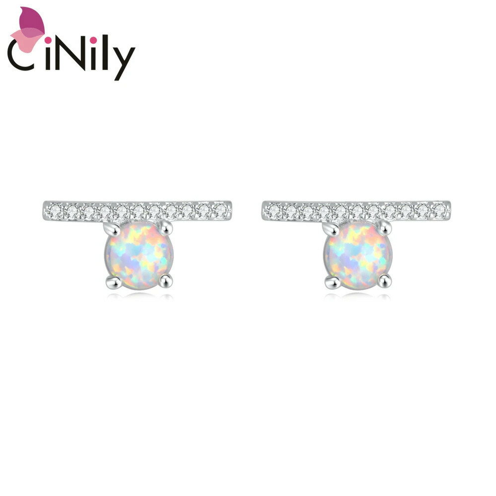 【送料無料】 ピアス 白 ホワイト シルバー オバール レディース イレギュラー 新しい ファイヤー ファイア 火 ファッション ジュエリー オパール 幾何学 プレート スモール スタッド