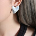 【送料無料】 ピアス ステンレス シルバー ハート レジン 樹脂 プラスチック アクリル レディース 女性 マルカ スチール ハート型 かわいい カラー ガール...