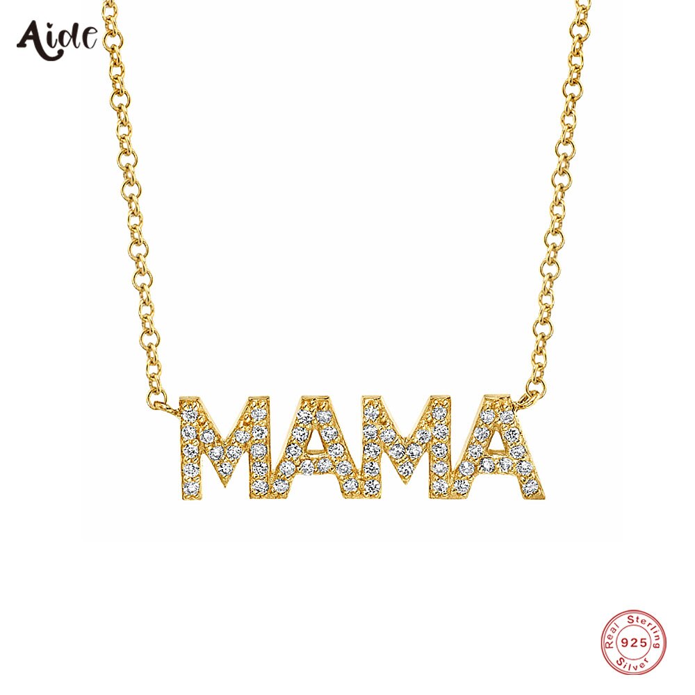 【送料無料】 チョーカー ペンダント ネックレス シルバー チェーン ハート リング レディース 女性 925 スターリング ママ レター チャーム 鎖骨 ジュ...